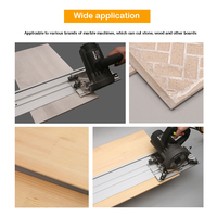 Accessoires pour scie circulaire : connecteur de rail de guidage, base de scie réglable, coupe en ligne droite, double couche, outils de travail du bois, fixation