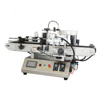 Machine d'étiquetage automatique pour bouteilles, sacs, boîtes, avec moteur électrique PLC, pour emballages en verre, métal, plastique, marque WanHe, AC220V/100V