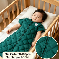 Sac de couchage pour bébé personnalisé OEM en gros, marque privée, de qualité supérieure, à manches longues, respirant, lavable, pour usage quotidien