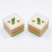 Emballages personnalisés, sûrs, jetables, recyclables, boîtes en plastique transparent PET pour biscuits, gâteaux, pain, tiramisu, emballages alimentaires avec couvercles