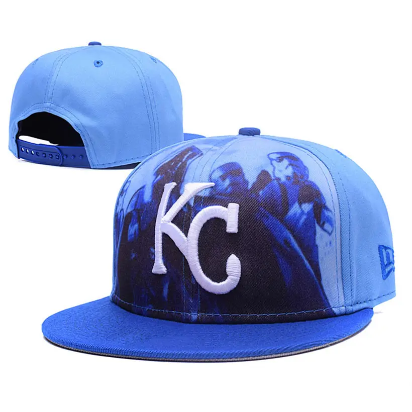 Sıcak satış spor LA Dodger Kansas City kraliyet mavi şapka kap yetişkin erkek ayarlanabilir işlemeli Logo beyzbol şapkası