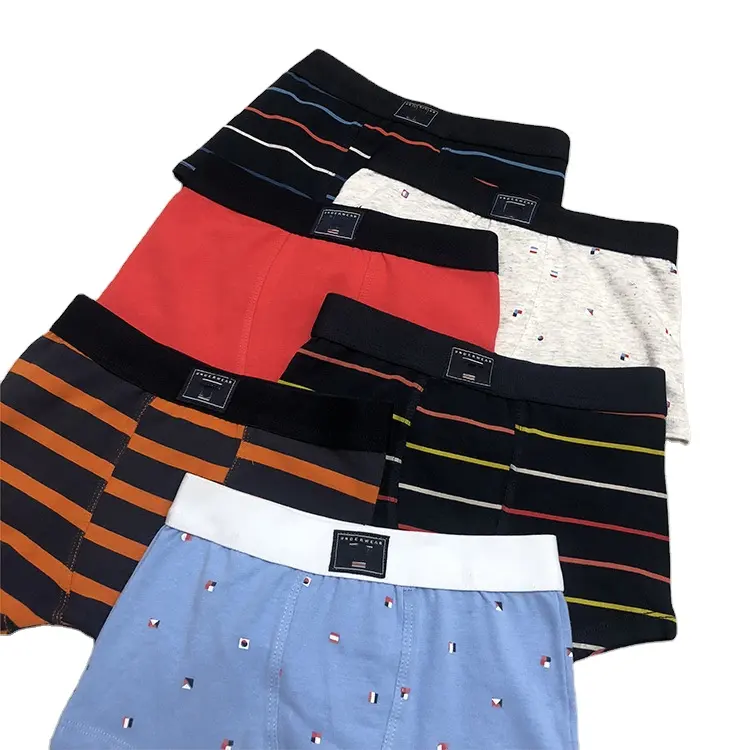 Calcinhas boxers infantis confortáveis, roupa íntima de algodão para meninos, shorts para crianças de 2 a 16