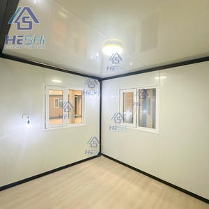 บ้านสำเร็จรูป HESHI โมเดิร์นคอนเทนเนอร์เฮาส์ ดีไซน์ทรงสี่เหลี่ยมผืนผ้า โครงสร้างไม้ภายนอกสีดำ สำหรับอยู่อาศัย - Product Image 2