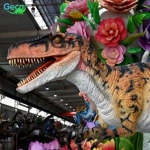 Robot <span class=keywords><strong>Allosaurus</strong></span> khổng lồ thực tế đi bộ tượng khủng long khủng long hoạt hình kích thước thật cho triển lãm công viên chủ đề - Product Image 3