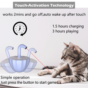 Juguete Electrónico Ecológico para Gatos al por Mayor - Láser Inteligente Recargable con Modo de Espera Automático y Modos de Caza Interactivos - Product Image 3