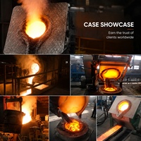 Fourneau de fusion à induction en cuivre CE ISO 30KG, 30KW 380V triphasé, avec pot en graphite pour le recyclage des métaux ferreux et la coulée