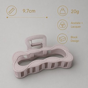 Pinza de <span class=keywords><strong>Pelo</strong></span> Cuadrada de Acetato ShilyOS al por Mayor, con Logotipo Personalizado, Minimalista, Versátil, Tipo Mandíbula de Tiburón, Accesorios para Mujer - Product Image 2