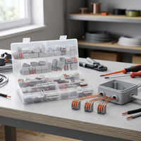 Ensemble de connecteurs de fils JM-212 JM-213 JM-215 JM-218, lot de 60, kit de bornes de sertissage à déconnexion rapide