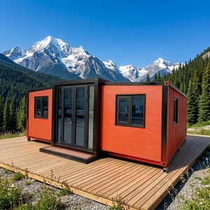 Petite maison mobile préfabriquée, 2 chambres, maison modulaire économique, mini-maison préfabriquée, maison-conteneur moderne avec salle de bain, faible coût - Product Image 1