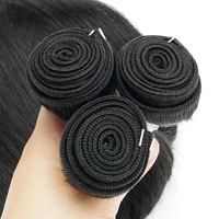 Extensions de Cheveux Humains Lisses 12A, Lots de Cheveux Bruts 100% Naturels Noirs Brésiliens pour Femmes