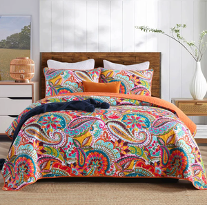 <span class=keywords><strong>Copriletto</strong></span> e Lenzuola Stampati in Cotone 100% di Lusso Super King, Queen e <span class=keywords><strong>Singolo</strong></span> in Offerta - Product Image 1