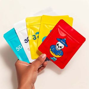 Bolsa de Mylar sellada de 3 lados personalizada, 3,5G-28G, embalaje de papel de aluminio, bolsas Ziplock a prueba de humedad y olores para gomitas, bolsa de plástico - Product Image 1