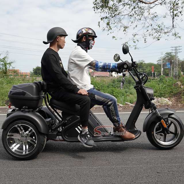 New 3 Wheel Electric Scooter 2000w 60AH 30AH/40AH Battery Electric Chopper Citycoco Fast Speed 3 Wheels Tricycle
