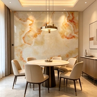 Dalle de marbre naturel résistant aux rayures, décoration murale de salon, veines de marbre, écologique, durable pour villa