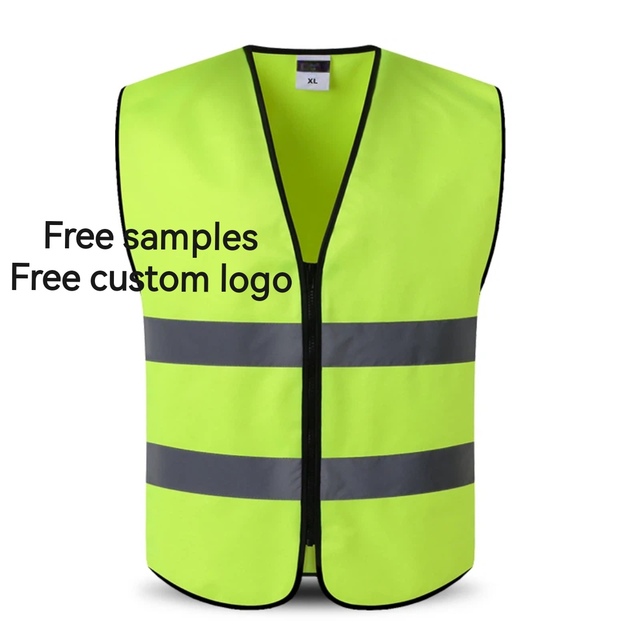 Free Sample 1pc Custom Logo High Vis Vest 20 Years Yiwu Factory High Reflective Safety Clothing for Construction