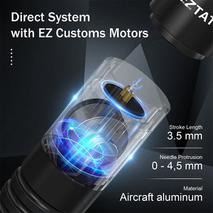 Vente en gros de stylo à roulette à entraînement direct EZ Tattoo 1500mAh Capacité de la batterie 3.5mm Course Pistolet à tatouer <span class=keywords><strong>sans</strong></span> <span class=keywords><strong>fil</strong></span> pour débutants - Product Image 5