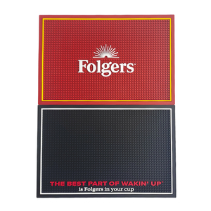 Custom Logo PVC Silicone Bar Mat Rubber Bar <b>Runner</b> Spill Mat Drip Tray Beer Mat Pub Rail Mat Non Slip Service Mat Countertop Pad - Product Image 1