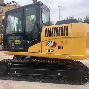 Excavatrice sur chenilles d'occasion Caterpillar 313GC de 13 tonnes pour la construction, équipée d'un moteur Cummins et d'une pompe hydraulique, avec rapport inclus - Product Image 1