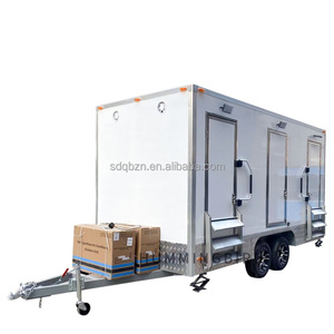 Prix d'usine Toilette mobile de luxe personnalisée Remorque pour usage extérieur Toilettes portables pour maison Application <span class=keywords><strong>Conteneur</strong></span> fabriqué - Product Image 3