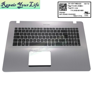 WB/SV Sevillian retroilluminato tastiera portatile per Asus X705UD X705UQ X705UN X705FD X705FN N705U 0KNB0-6601WB00 con argento C-case - Product Image 2