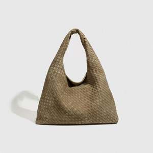Bolso de Hombro de Cuero Genuino Tejido a Mano de Diseñador de Moda para Mujer, de Uso Diario, de Lujo, con Gran Capacidad - Product Image 4