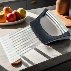 SYH1353 in acciaio inox manuale frutta verdura fettina <span class=keywords><strong>di</strong></span> taglio assistente con forcella ad ago fisso e manico in plastica - Product Image 6