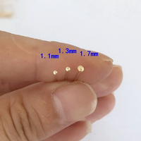 Épingles à oreilles plates sans décoloration pour la fabrication de bijoux DIY, accessoires de boucles d'oreilles en or rempli