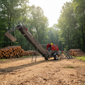 Procesador <span class=keywords><strong>de</strong></span> <span class=keywords><strong>Leña</strong></span> Profesional V5025, Máquina Automática para Partir Troncos <span class=keywords><strong>de</strong></span> 25 Toneladas, Motor Loncin <span class=keywords><strong>de</strong></span> 18HP, Directo <span class=keywords><strong>de</strong></span> Fábrica para B2B - Product Image 1