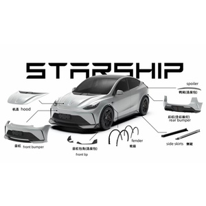 ชุดแต่งสุดเท่ ชุดแต่งรอบคัน สปอยเลอร์กันชน สำหรับรถยนต์เทสล่า รุ่น Y วัสดุ PP ชุดเปลี่ยนอะไหล่รถยนต์ - Product Image 4