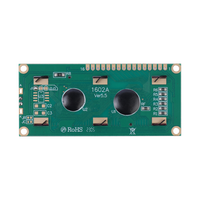 Modul Layar LCD STN Karakter 1602 Pabrik YZY, Layar Monokrom Negatif dengan Lampu Latar LED, Driver ST7066 5V/3.3V Tersedia