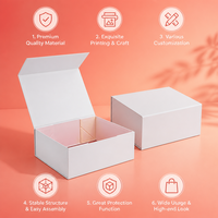 Emballage de luxe personnalisé, écologique, recyclable, laminage mat, fermeture magnétique rigide, boîtes cadeaux extra larges