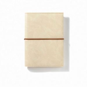 A5 Hardcover Leather Loose Leaf Binder Journal <b>Notebook</b> with Strap 100 Sheets Refillable Pages-Gift - Product Image 3