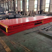 Plataforma Elevadora de Tijera Fija Hidráulica Eléctrica, Elevador de Carga 2m*2m, Capacidad de Carga 500kg-50000kg, Acero, Altura Máxima 15m