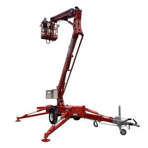 Remorquable Cherry Pickers <span class=keywords><strong>Boom</strong></span> <span class=keywords><strong>Lift</strong></span> Plate-forme Pickup Monté Remorque Télescopique Articulée Manuellement Mini <span class=keywords><strong>Boom</strong></span> <span class=keywords><strong>Lift</strong></span> - Product Image 1