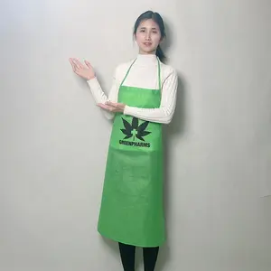 Disposable Lab Apron Non-Woven Apron With Own Drawing Blank Camping Aprons Printed