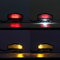 Feux de moto, feux arrière LED pour véhicules électriques, feux de freinage multifonctions modifiés pour VTT tout-terrain