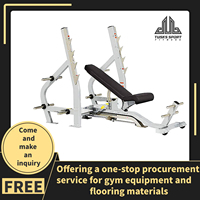 Banc de poids de déclin de machine d'entraîneur de force d'équipement de forme physique libre professionnel pour l'entraînement commercial