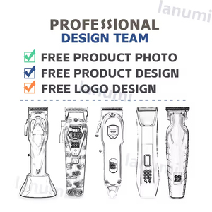 Tondeuse à cheveux Lanumi 708 noire 6 en 1 avec écran LCD, batterie au lithium, machine à couper les cheveux, tondeuse à cheveux <span class=keywords><strong>rechargeable</strong></span> pour les oreilles et le <span class=keywords><strong>nez</strong></span> - Product Image 4
