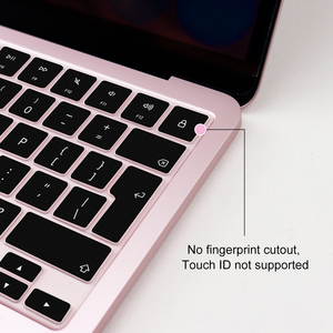 Couverture de clavier en anglais vibrant, disposition EU, pour <span class=keywords><strong>MacBook</strong></span> Neo 13" 2026 A3404 sans Touch ID, anti-rayures et anti-poussière, protection en silicone - Product Image 3
