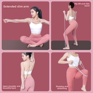 Portable Home TPR 8-Ejercicio de banda de resistencia en forma para niños Yoga Pilates Entrenamiento y expansor de pecho - Product Image 5