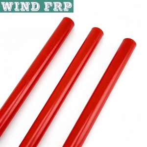 Barres rondes en fibre de verre FRP durables rouges pour applications de sécurité et de signalisation - Product Image 1