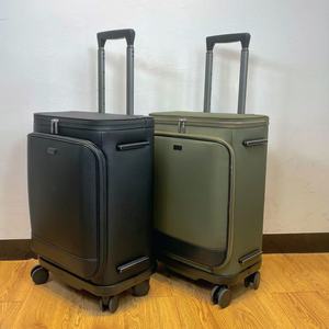 Ensemble <span class=keywords><strong>de</strong></span> bagages GEMULIN Business <span class=keywords><strong>2</strong></span> pièces, valise <span class=keywords><strong>de</strong></span> voyage moderne unisexe <span class=keywords><strong>de</strong></span> haute qualité, valise à roulettes, grande valise noire avec serrures TSA - Product Image 2