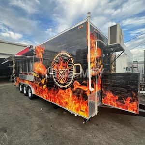 2025 <b>Mobile</b> Street Tea Coffee Vending Carts Trailer Fish Chip Food Cart With Wheels - Product Image 3