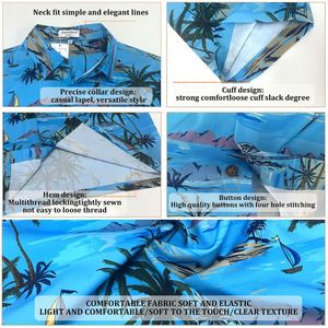 Stile <span class=keywords><strong>Aloha</strong></span> con bottone a manica corta per feste <span class=keywords><strong>Hawaii</strong></span> e divertimento estivo perfetto per ragazzi In camicia hawaiana - Product Image 4