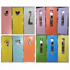 Portes en bois massif S01 GP GLOBAL au design moderne, étanches, tailles personnalisables, finition directe usine pour entrée d'école - Product Image 6