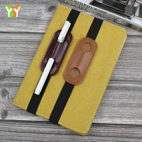 Porte-stylo élastique en gros, étui en cuir PU pour stylos, pochette pour carnets, agendas, classeurs et livres