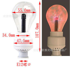कस्टम गोल सफेद प्लाज़्मा बॉल लैंप यूएसबी संचालित संवेदनशील स्थिर बिजली बच्चों की उपहार रात की रोशनी - Product Image 2