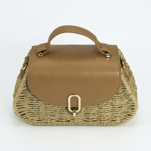 Bolso de paja tejido a mano de alta moda, bolso de mano verano playa verano moda tamaño personalizado artesanía de Vietnam - Product Image 1