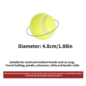 All For Paws, juguete personalizado para perros, Mini pelota de tenis para perros, lanzador automático de pelotas, pelotas de repuesto para perros, <span class=keywords><strong>mascotas</strong></span>, lanzamiento de masticación - Product Image 6