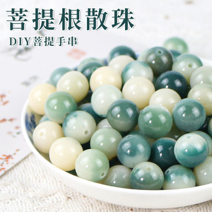 Cuentas sueltas de raíz de Bodhi, piedra natural, forma de barril redondo, para pulsera DIY, regalo, accesorios culturales unisex - Product Image 5